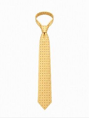 Barneys New York Yellow Triangle Dot Men's Silk Tie
